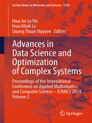 cover image of Advances in Data Science and Optimization of Complex Systems
